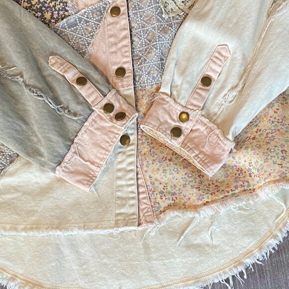 Oli & Hali Multicolor Patchwork Jean Jacket - Picture 6 of 8